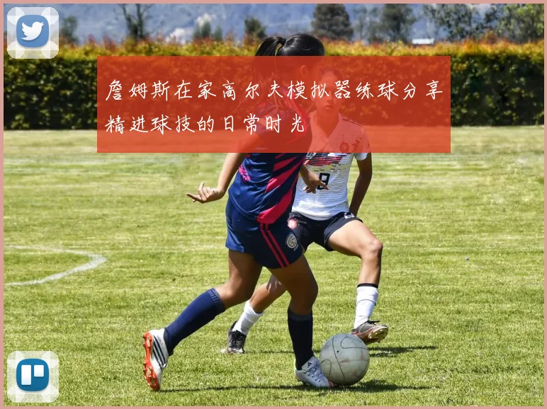詹姆斯在家高尔夫模拟器练球分享精进球技的日常时光